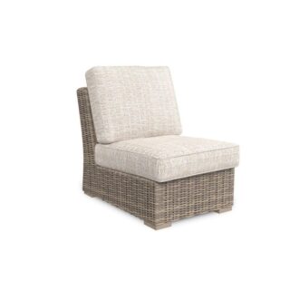 Beachcroft Beige Armless Chair w/Cushion