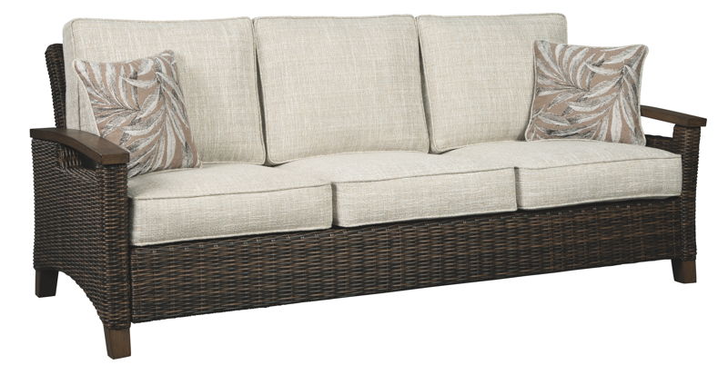 Paradise Trail - Medium Brown - Sofa with Cushion