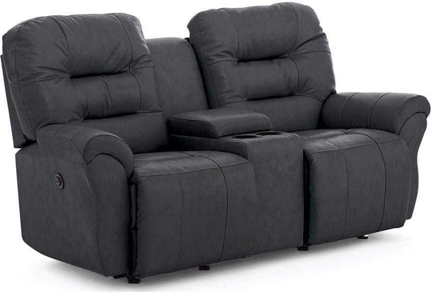 Unity Casual Power Rocking Reclining Loveseat with Cupholder Storage Console