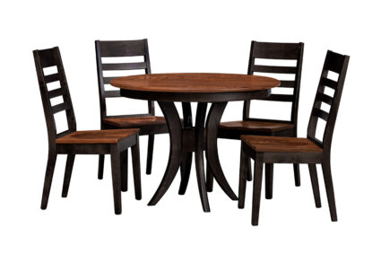 Country View Amish 5 Piece Trestle Table Dining Set