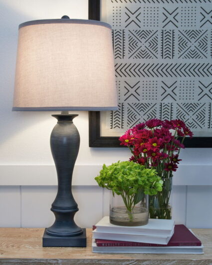 Samland - Gray Blue - Metal Table Lamp (Set of 2)