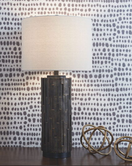 Makya - Black - Poly Table Lamp (Set of 2)