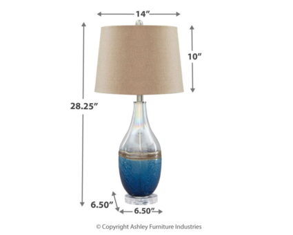 Johanna - Blue / Clear - Glass Table Lamp (Set of 2) - Image 2