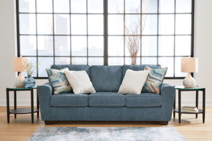 Cashton - Blue - Queen Sofa Sleeper - Image 2