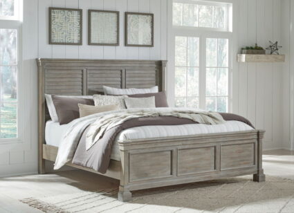Moreshire - Bisque - Queen Panel Bed