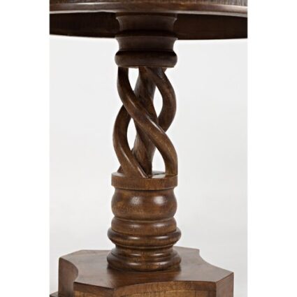 Gwen Handcrafted Pedestal Table - Image 3