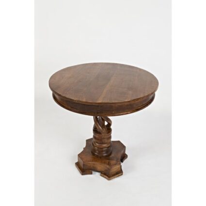 Gwen Handcrafted Pedestal Table - Image 4