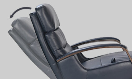 Vienna Push-Back Recliner - Navy - Image 4