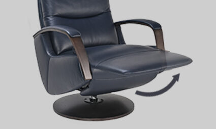 Vienna Push-Back Recliner - Navy - Image 2