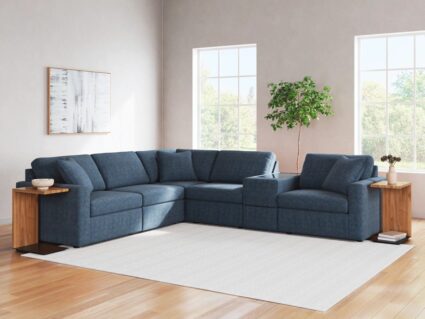Modmax - Ink - 6-Piece Sectional With Audio System Console