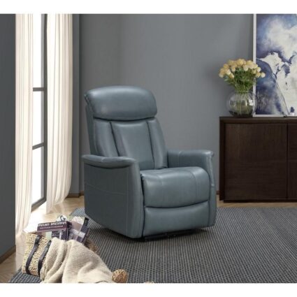 Lamar Power Leather Match Recliner
