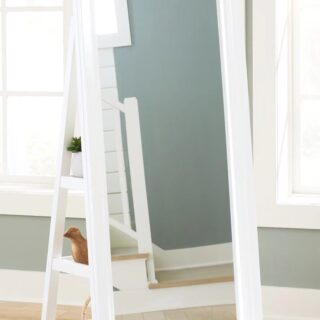 Evesen - White - Floor Standing Mirror/Storage
