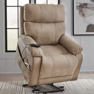 Next-Gen Durapella - Sand - Power Lift Recliner