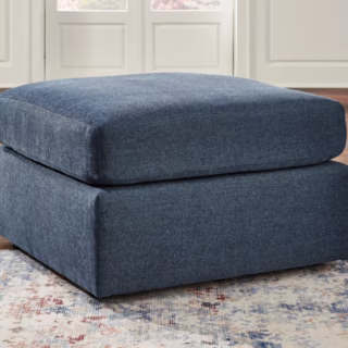 Modmax - Ink - Oversized Accent Ottoman - Fabric