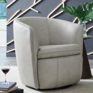 Kierreys Swivel Accent Chair - Bone