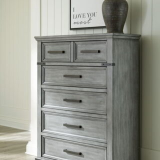 Russelyn - Gray - Five Drawer Chest