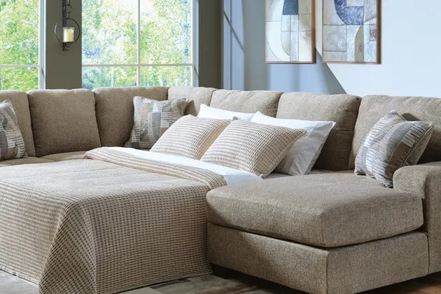Newellen 3-Piece Sleeper Sectional with Chaise - Image 2