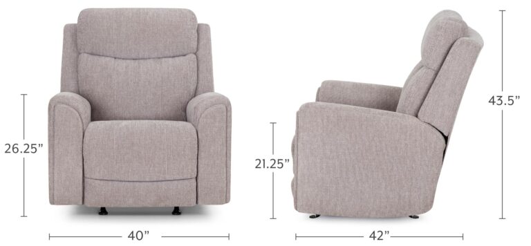 Argent Fabric Recliner - Image 2