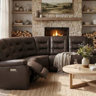 Palliser Leighton 4 Piece Leather Sectional